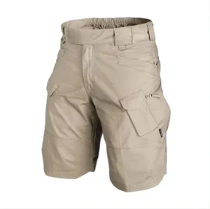 Depslee Waterproof Tactical Shorts for Men Hiking Fishing Breathable Quick Dry Cargo Shorts with Multi Pockets(NO Belt)