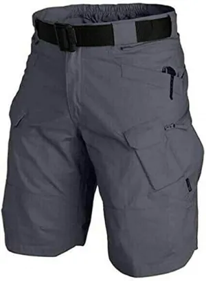 Depslee Waterproof Tactical Shorts for Men Hiking Fishing Breathable Quick Dry Cargo Shorts with Multi Pockets(NO Belt)