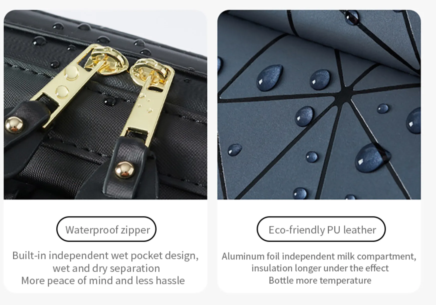 Designer Multifunction Diaper Baby Bag - Leather (4 Colours)