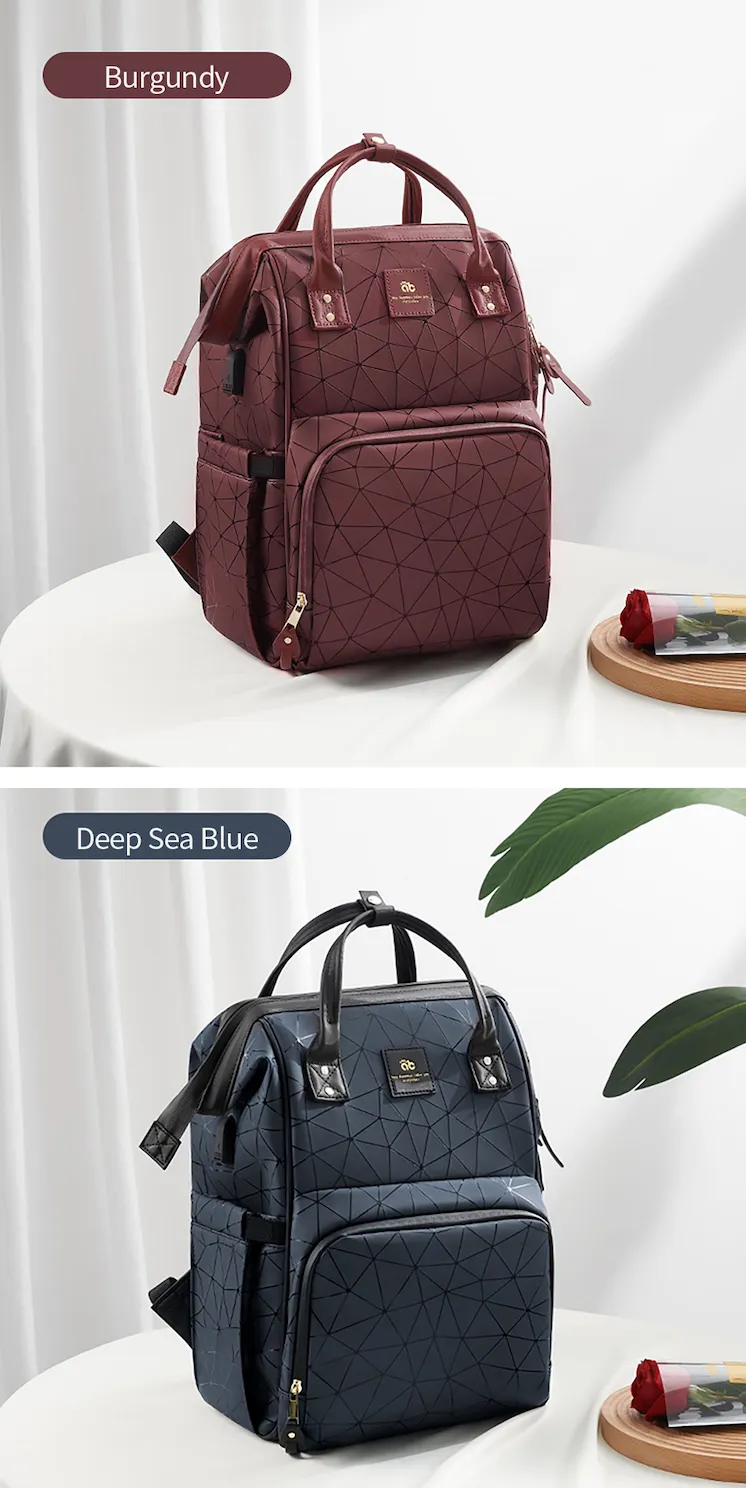 Designer Multifunction Diaper Baby Bag - Leather (4 Colours)