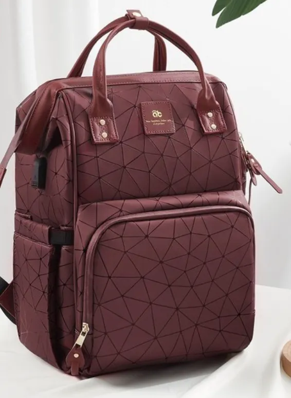Designer Multifunction Diaper Baby Bag - Leather (4 Colours)