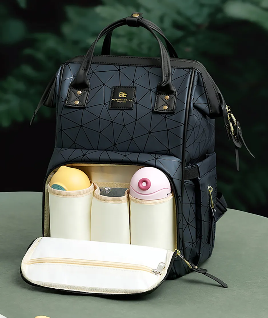 Designer Multifunction Diaper Baby Bag - Leather (4 Colours)