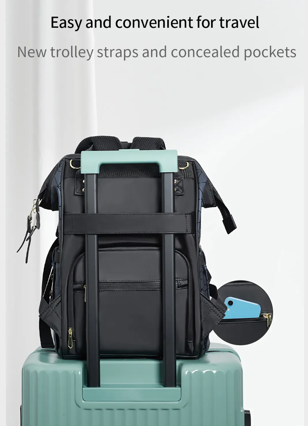 Designer Multifunction Diaper Baby Bag - Leather (4 Colours)