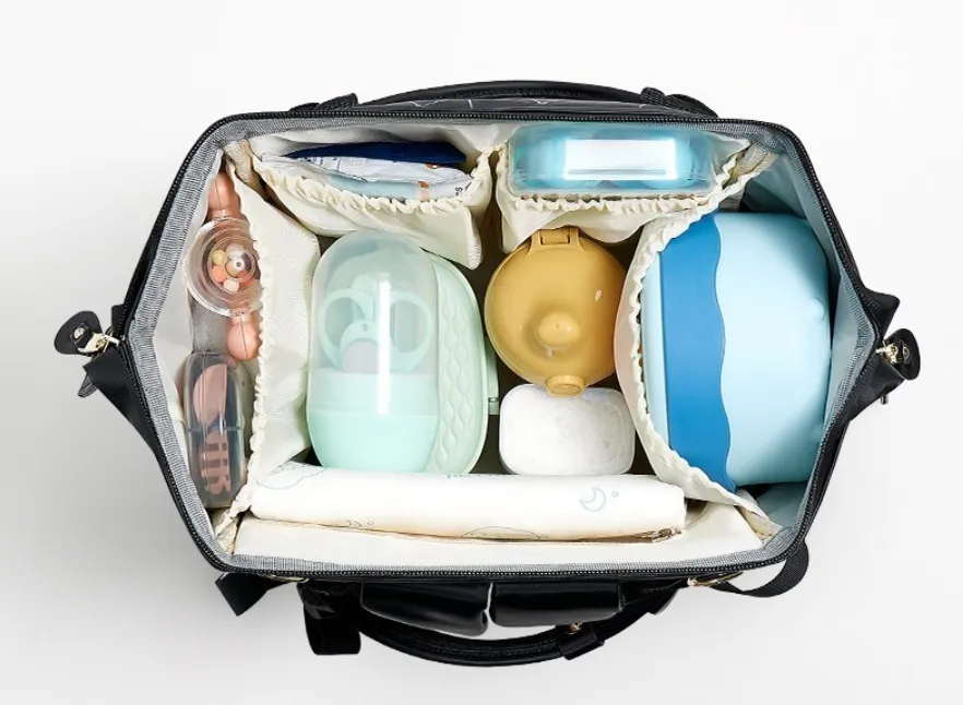 Designer Multifunction Diaper Baby Bag - Leather (4 Colours)
