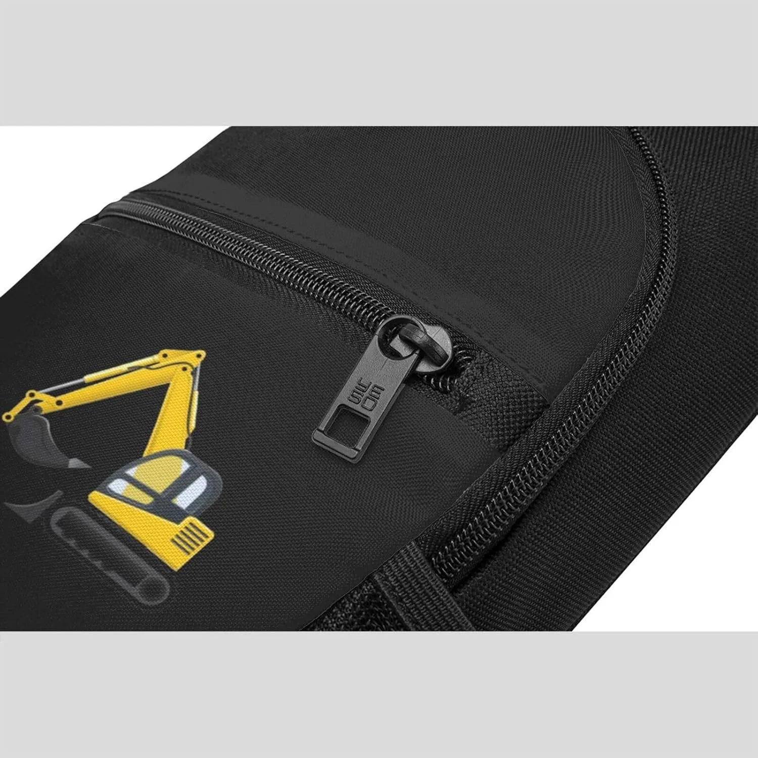 Digger Bulldozer Excavator Unisex Chest Bag Lightweight Crossbody Shoulder Bag Travel Pocket Black