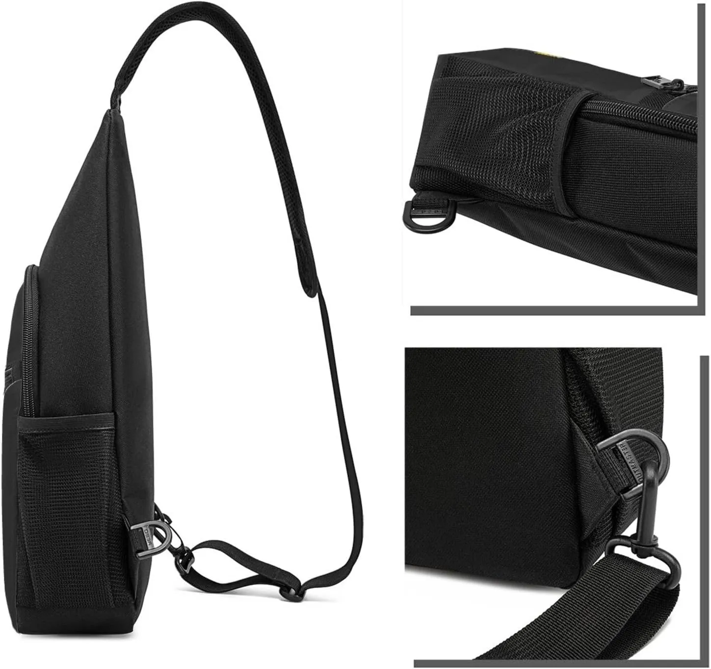 Digger Bulldozer Excavator Unisex Chest Bag Lightweight Crossbody Shoulder Bag Travel Pocket Black