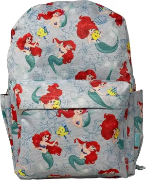 Disney The Little Mermaid Ariel All Over Print 16 Inch Backpack Multicolor