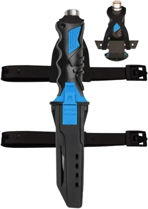 Dive Knife for Scuba Diving with Leg Strap Sheath, Stainless Steel Ergonomic Tactical Knife for Snorkeling Survival Spearfishing with Double Edge Sharp Blade and Lock Release Button