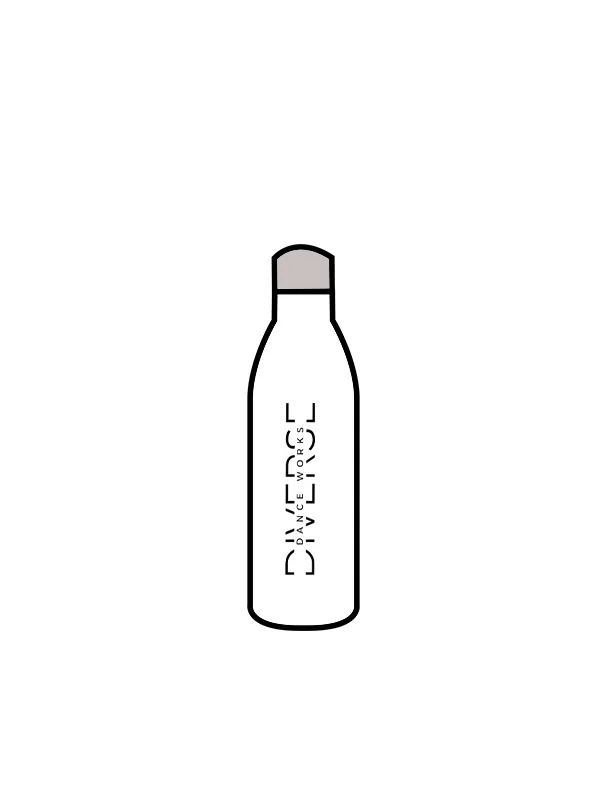 DIVERSE DANCEWORKS - WATER BOTTLE WHITE (IN-STOCK)