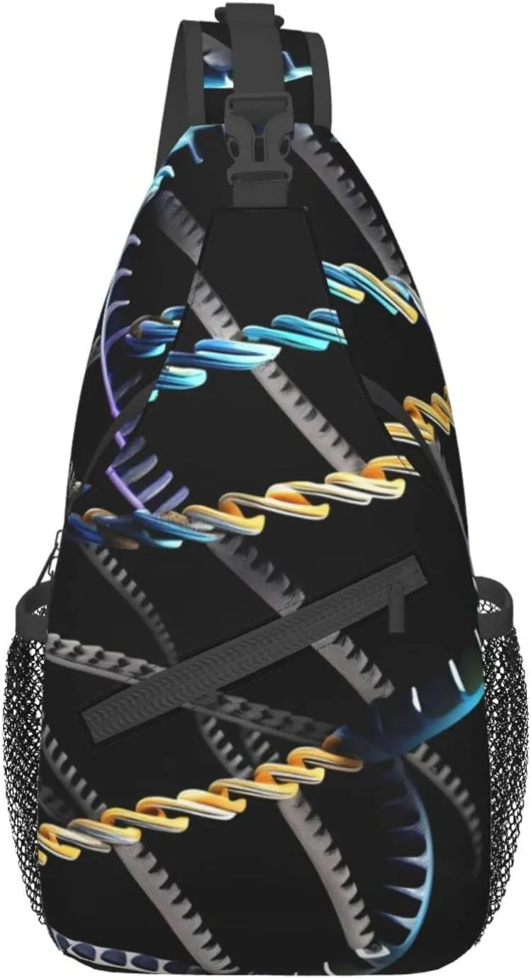 Dog Breed Unisex Crossbody Backpack Travel Hiking Casual Chest Bags Lightweight Fashion