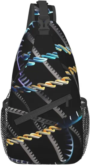 Dog Breed Unisex Crossbody Backpack Travel Hiking Casual Chest Bags Lightweight Fashion