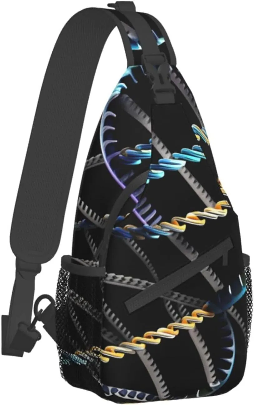 Dog Breed Unisex Crossbody Backpack Travel Hiking Casual Chest Bags Lightweight Fashion