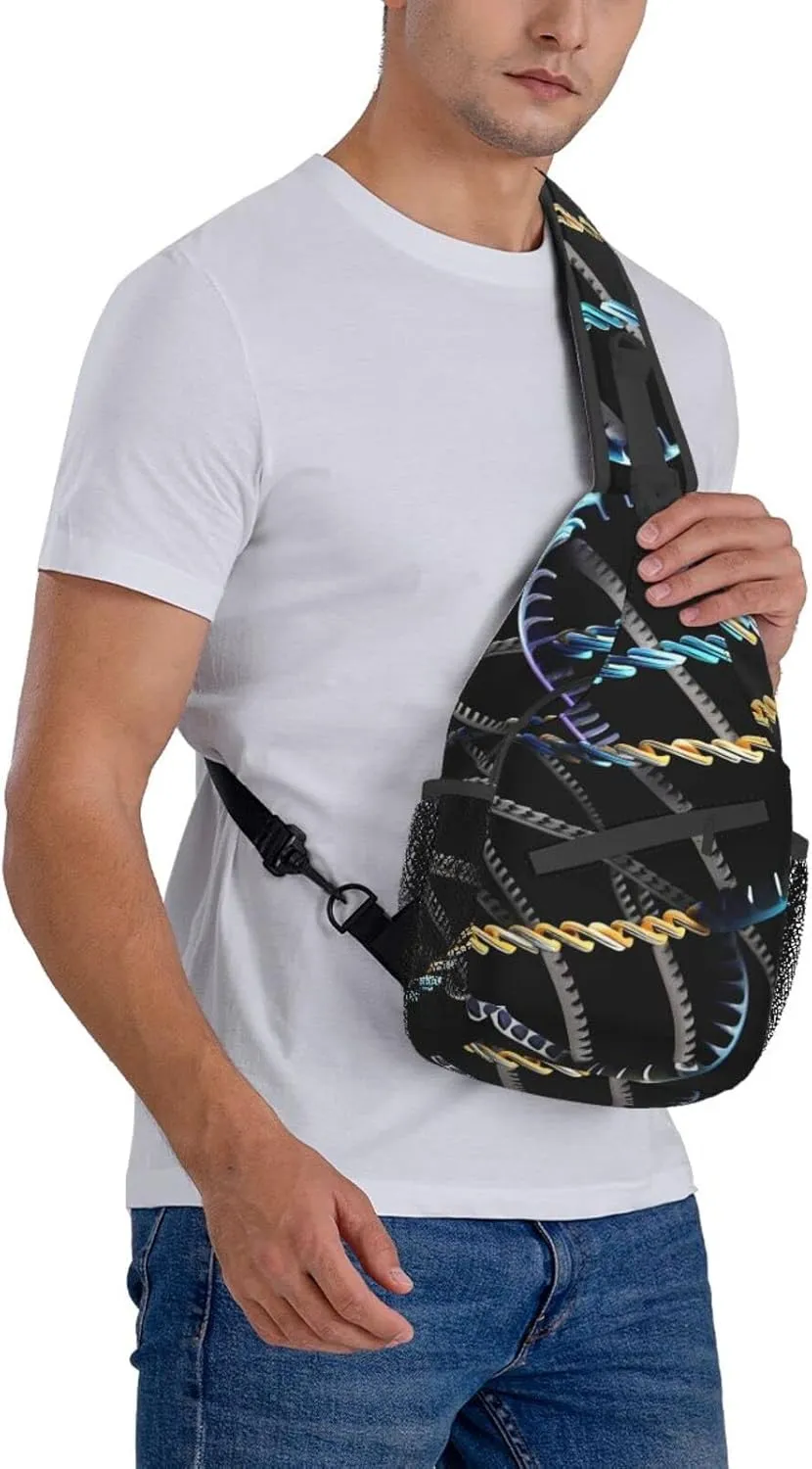 Dog Breed Unisex Crossbody Backpack Travel Hiking Casual Chest Bags Lightweight Fashion