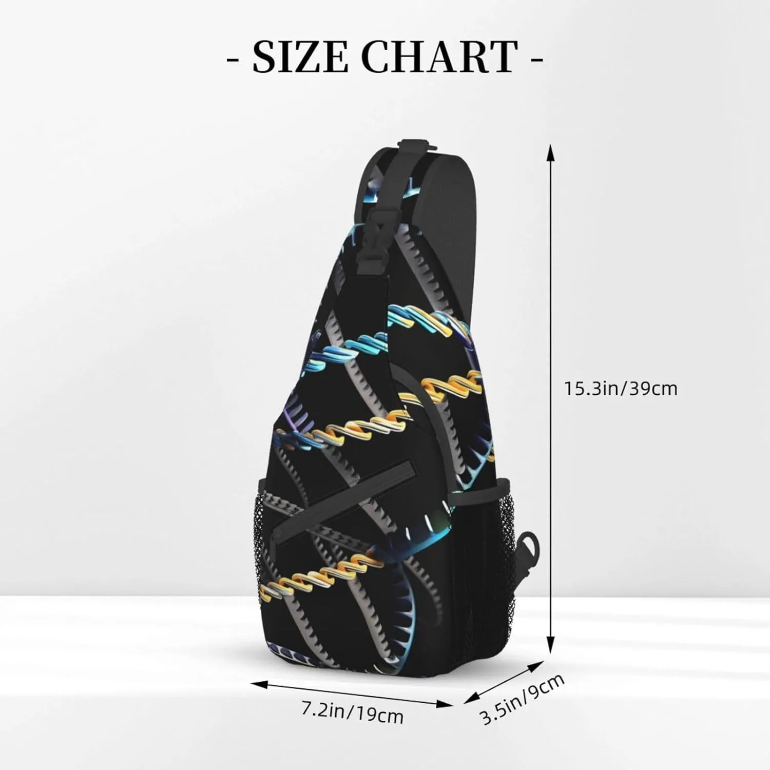 Dog Breed Unisex Crossbody Backpack Travel Hiking Casual Chest Bags Lightweight Fashion