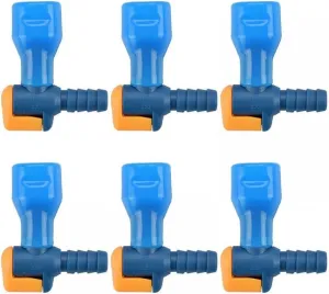 DONGKER Hydration Bite Valve,6 PCS Hydration Nozzle Replacement with On-Off Switch for Camping Hiking Hydration Pack Bladder