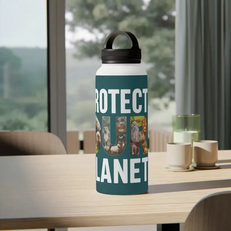 Double Wall Stainless Steel Bottle with Handle Lid
