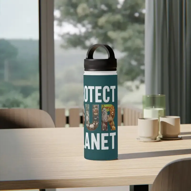 Double Wall Stainless Steel Bottle with Handle Lid
