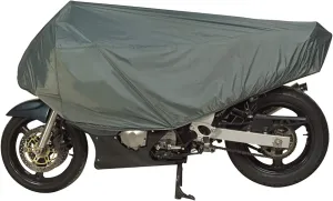 Dowco Guardian 26015-00 Travel Ready Water Resistant Premium Motorcycle Half Cover: Grey, Sportbike