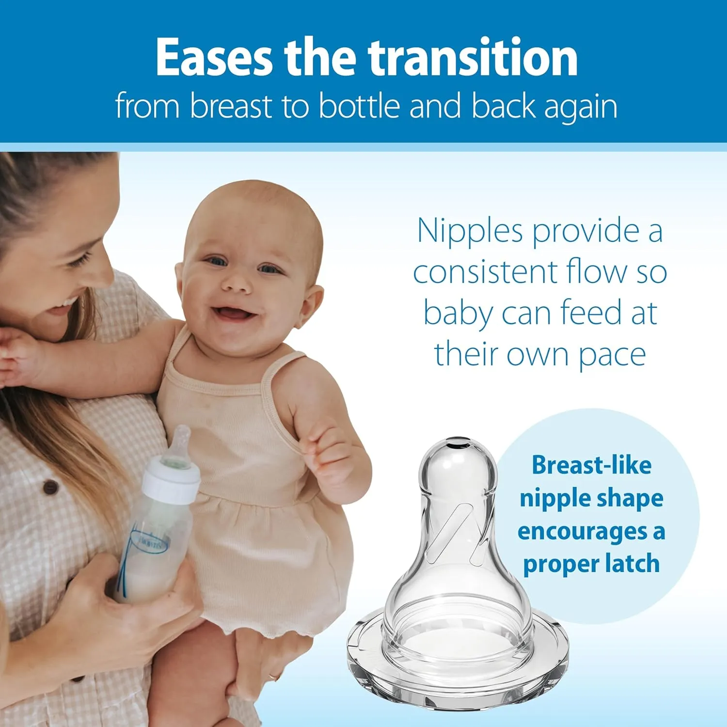Dr. Brown’s Natural Flow® Anti-Colic Options ™ Narrow Baby Bottles 8 oz/250 mL, with Level 1 Slow Flow Nipple, 3 Pack, Purple, 0m 
