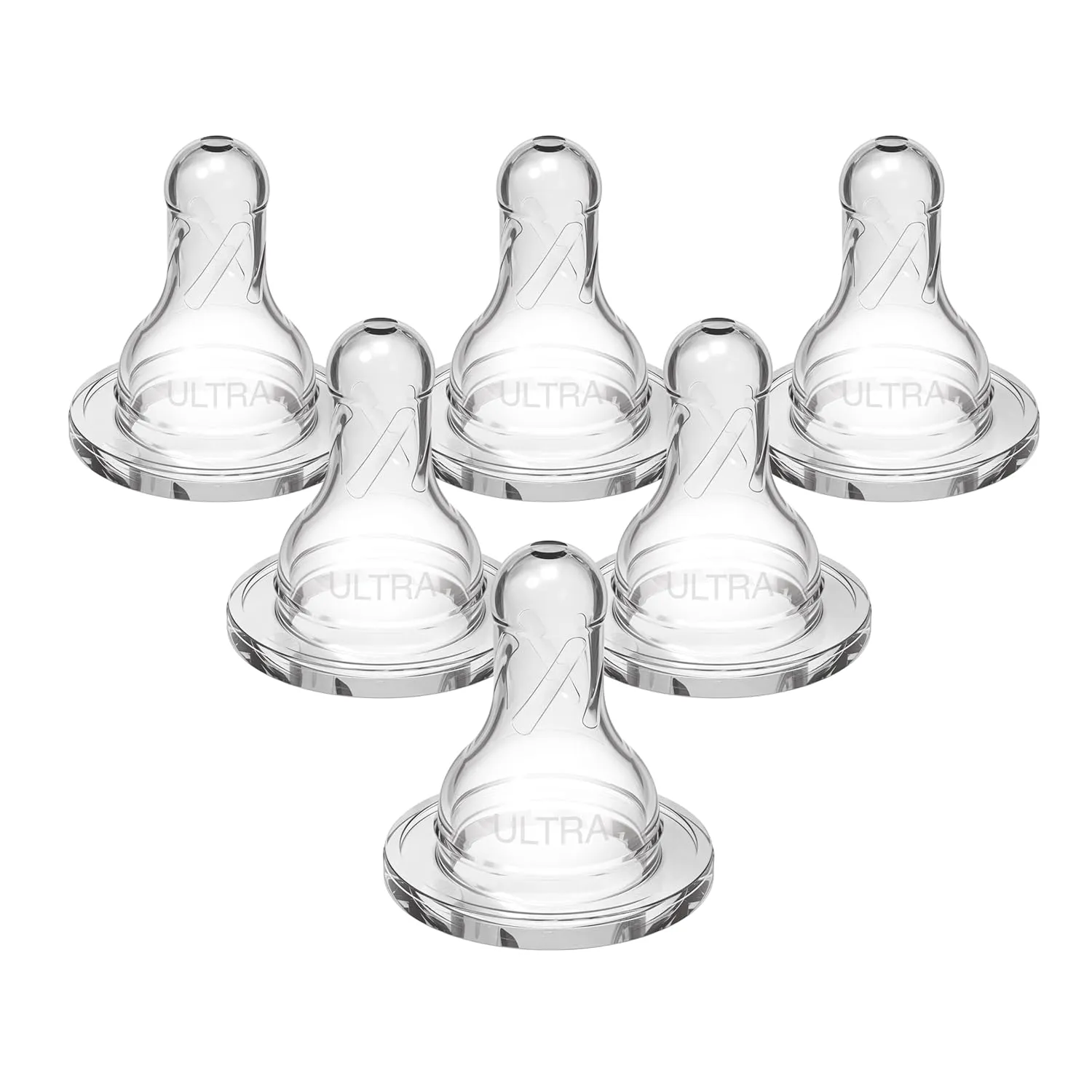 Dr. Brown's Ultra-Preemie Narrow Baby Bottle Nipple, Specialty Extra Slow Flow Rate, 100% Silicone Bottle Nipple, BPA Free, 0m , 6 Pack
