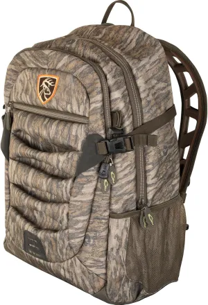 DRAKE Waterfowl Non-Typical Adjustable Hunting Day Backpack, Mossy Oak Bottomland, One Size Fits Most