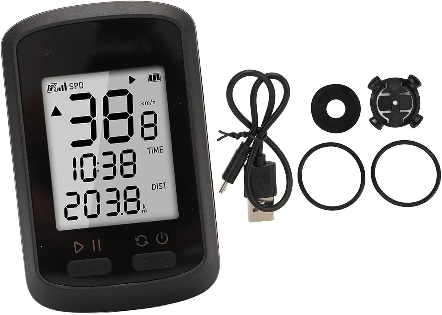 Drfeify Wireless GPS Batter Rechargeable Battery IPX6 IPX6 Miles for Road Bike
