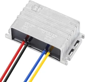 DROK DC Buck Boost Converter, 9-36V to 12V 5A 60W Step Up Step Down Converter, 24V 12V DC Power Supply, Adjustable Voltage Regulator for Solar Panels RV