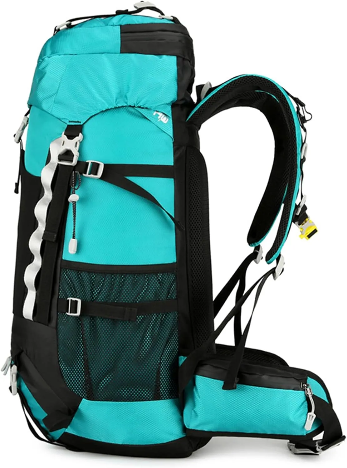 Durable Outdoor Hiking Camping Backpack 60L Capacity Mountaineering Sports Rucksack for Women and Men, Green, app. 34x25x72cm /13.38x9.84x28.34in