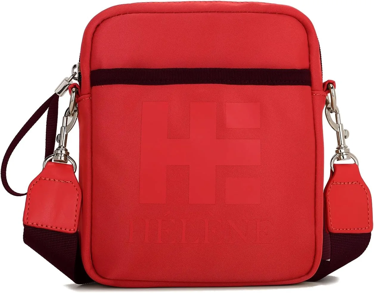 E Lightweight Unisex Crossbody Bag with Wristlet and Adjustable Shoulder Strap