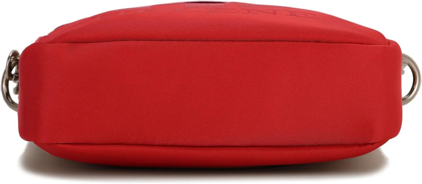 E Lightweight Unisex Crossbody Bag with Wristlet and Adjustable Shoulder Strap