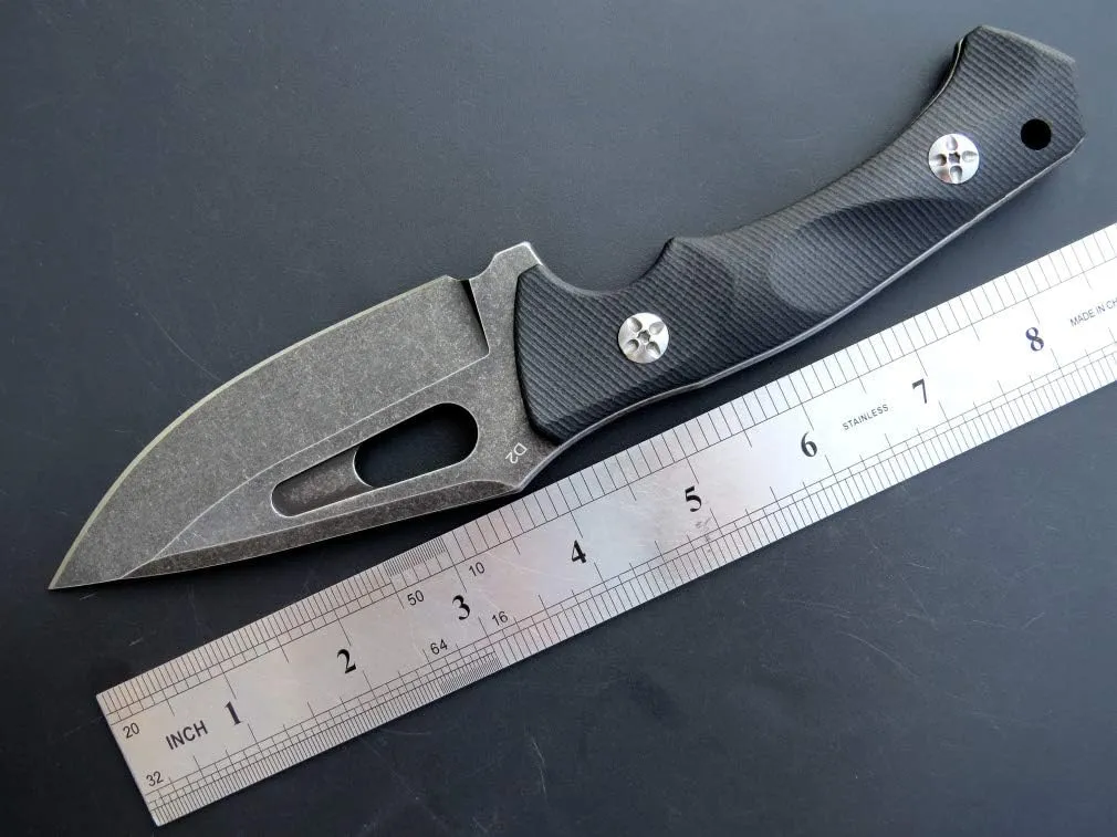 Eafengrow EF109 Fixed Blade Knife D2 Steel Blade G10 Handle Field Utility Knife with Kydex Sheath for Outdoor Camping Hiking