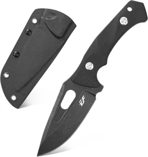 Eafengrow EF109 Fixed Blade Knife D2 Steel Blade G10 Handle Field Utility Knife with Kydex Sheath for Outdoor Camping Hiking