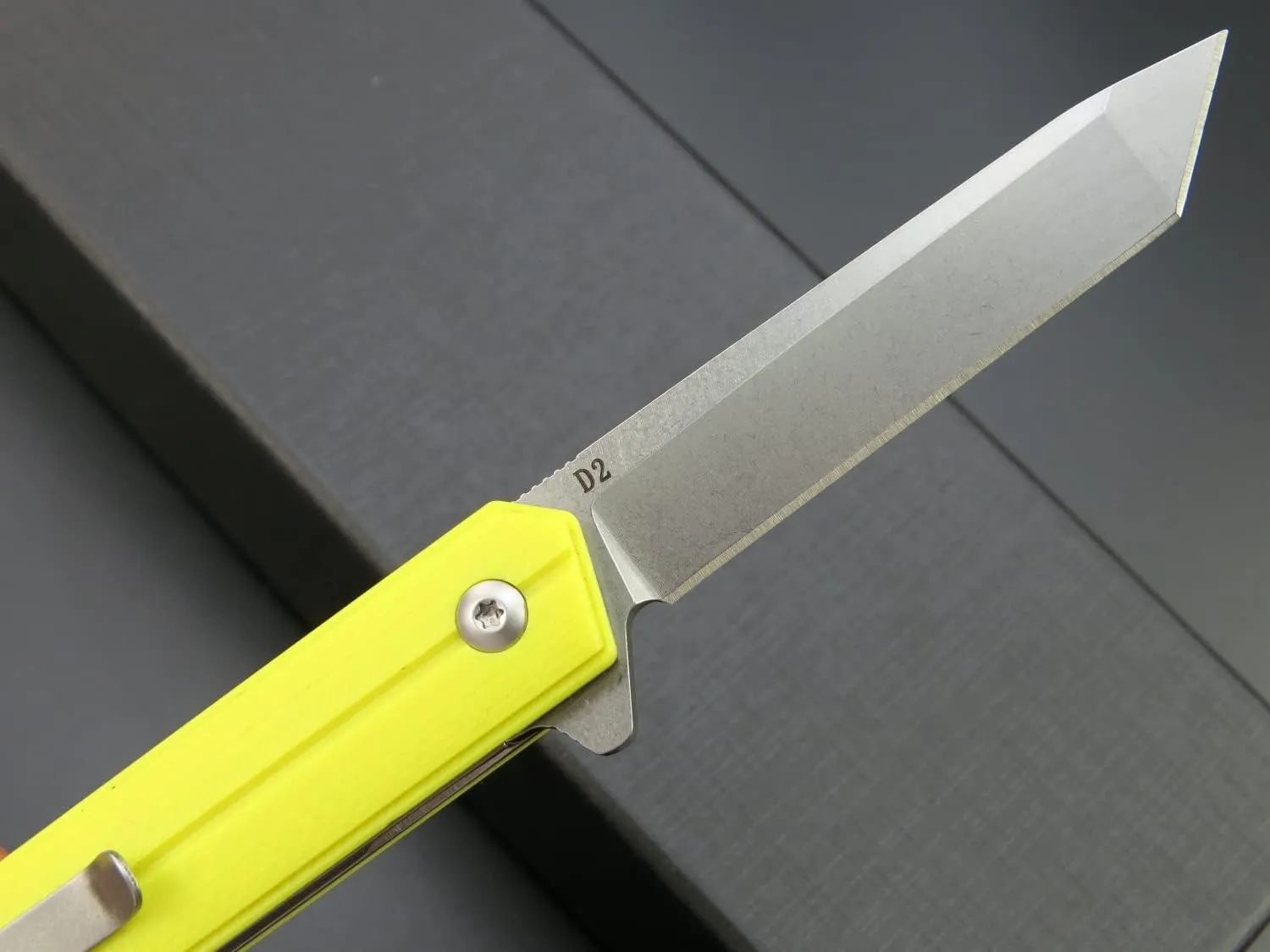 Eafengrow EF65 Flipper Folding Lock Knife Ball Bearing D2 Blade and G10 Steel Handle Pocket Assisted Multitool with Clip Everday Carry (EF65-T-light)