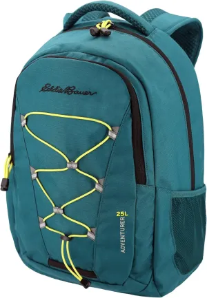Eddie Bauer Backpack with Organization Compartments and Hydration/Laptop Compatible Sleeve, Adventurer-Dark Teal, 25L