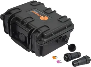 Elephant B095S2 Kayak Battery Box Waterproof Battery Enclosure for Powering GPS, Fish Finders, Led Lights, Aerator Pump (2 Pin Single)