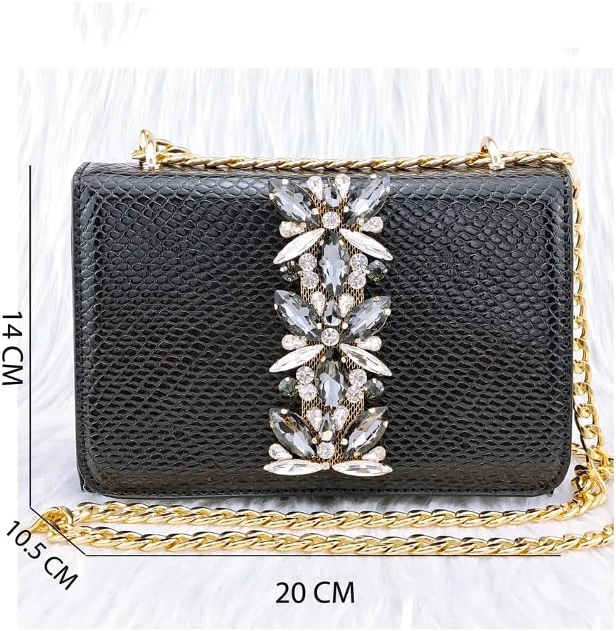 Embossed Varnish with Large Diamonds adorns Classic Noble Women's Shoes and Bag Sets(41)