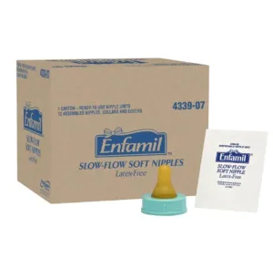Enfamil Slow Flow Soft Nipples, Latex-Free & BPA Free, 12 Count