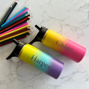 Engraved Vacuum Insulated Thermal Water Bottle