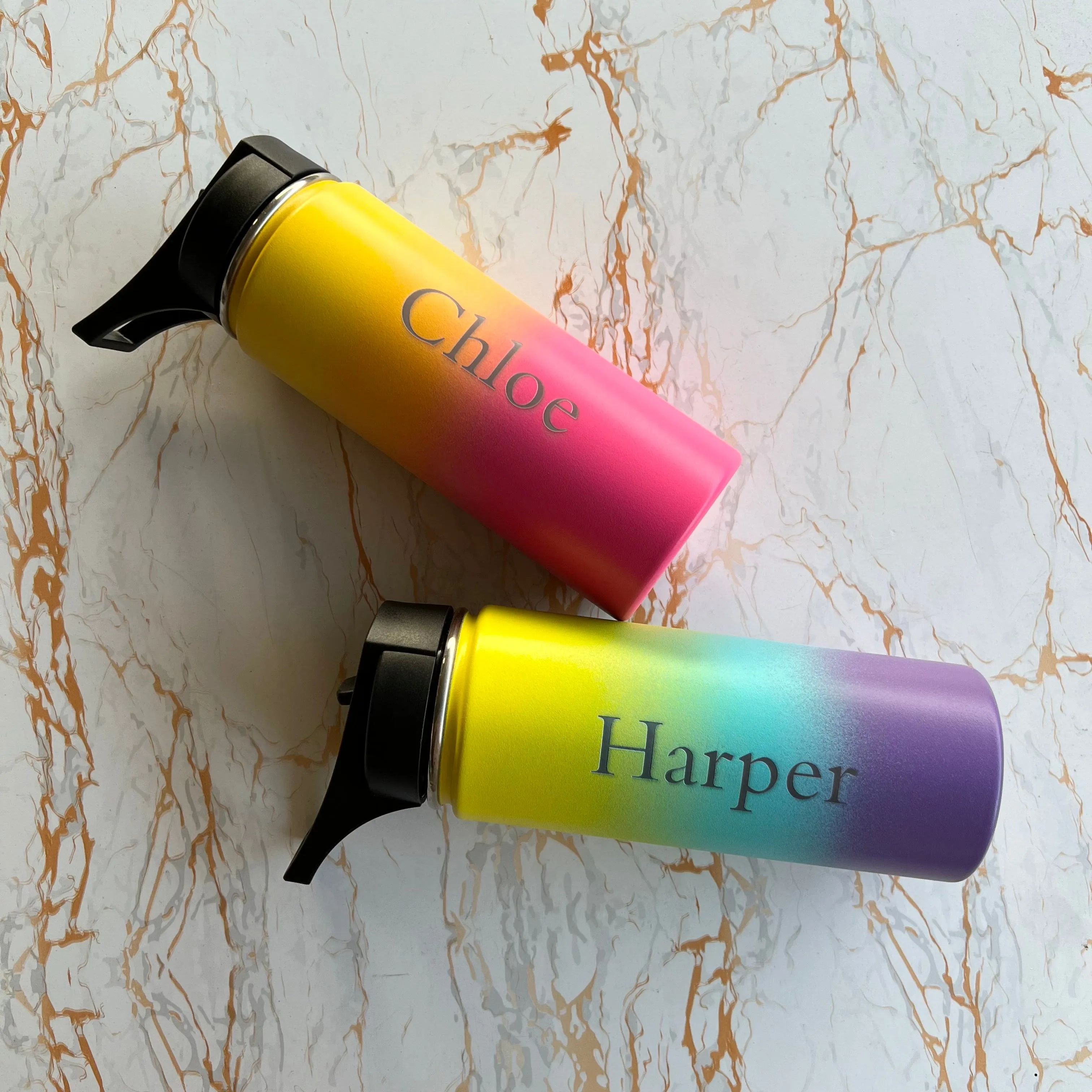 Engraved Vacuum Insulated Thermal Water Bottle