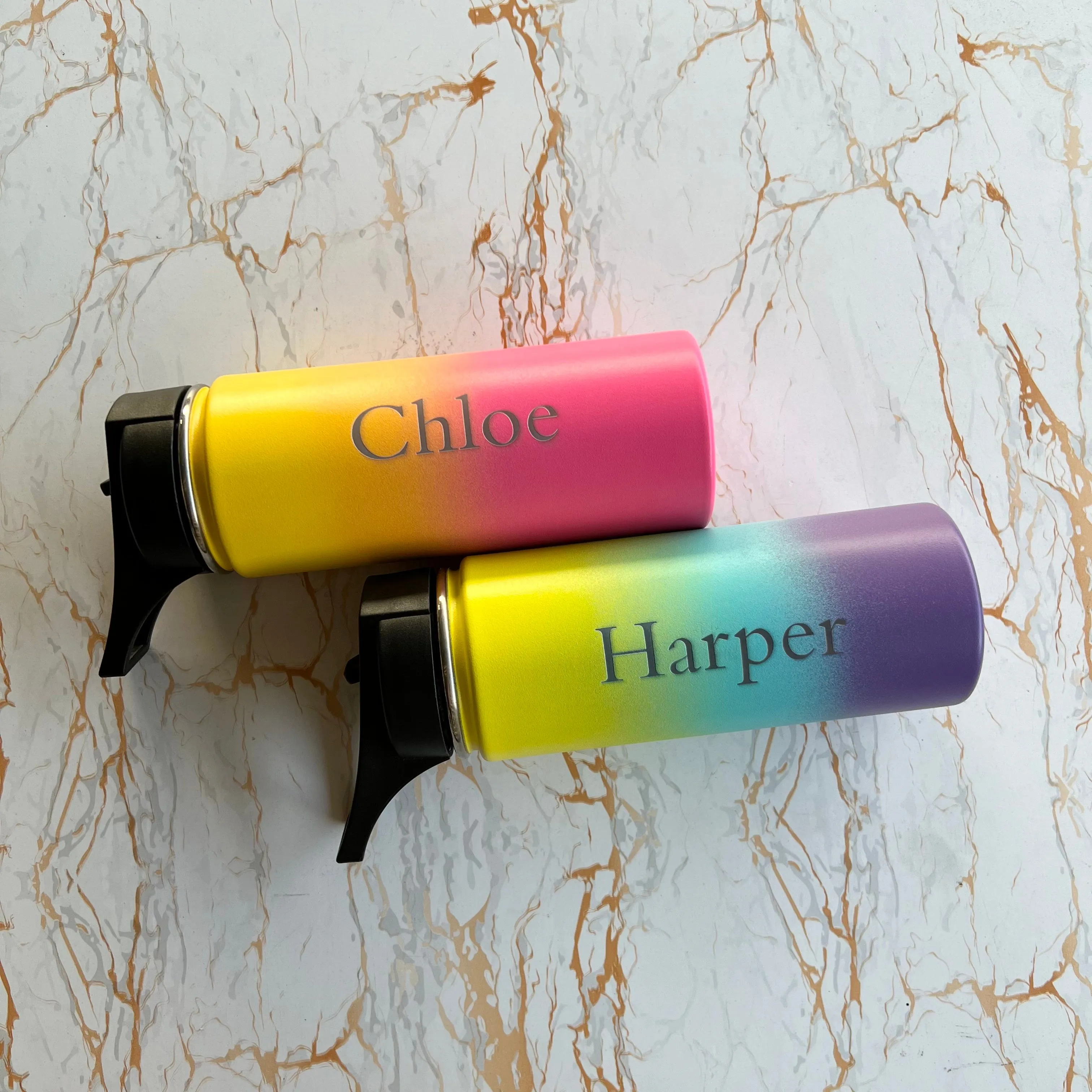 Engraved Vacuum Insulated Thermal Water Bottle