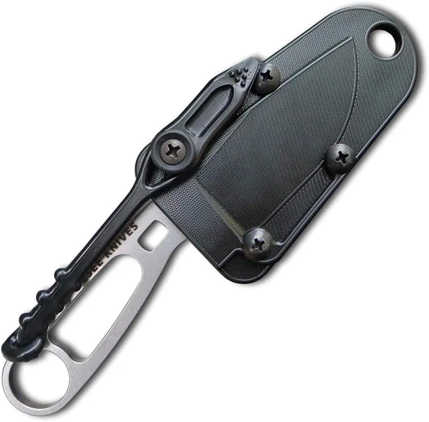 ESEE Imlay SAR Swiftwater Rescue Knife, Sheath, Clip Plate, Retention Strap