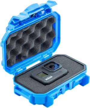 Evergreen 52 Dry Box Protective Case with Pick & Pluck Foam - Travel Safe/Mil Spec/Waterproof/USA Made - for Pistols, Cameras, Phones, Camping, Fishing, Hiking, Traveling, Water Sports, Knives (Blue)