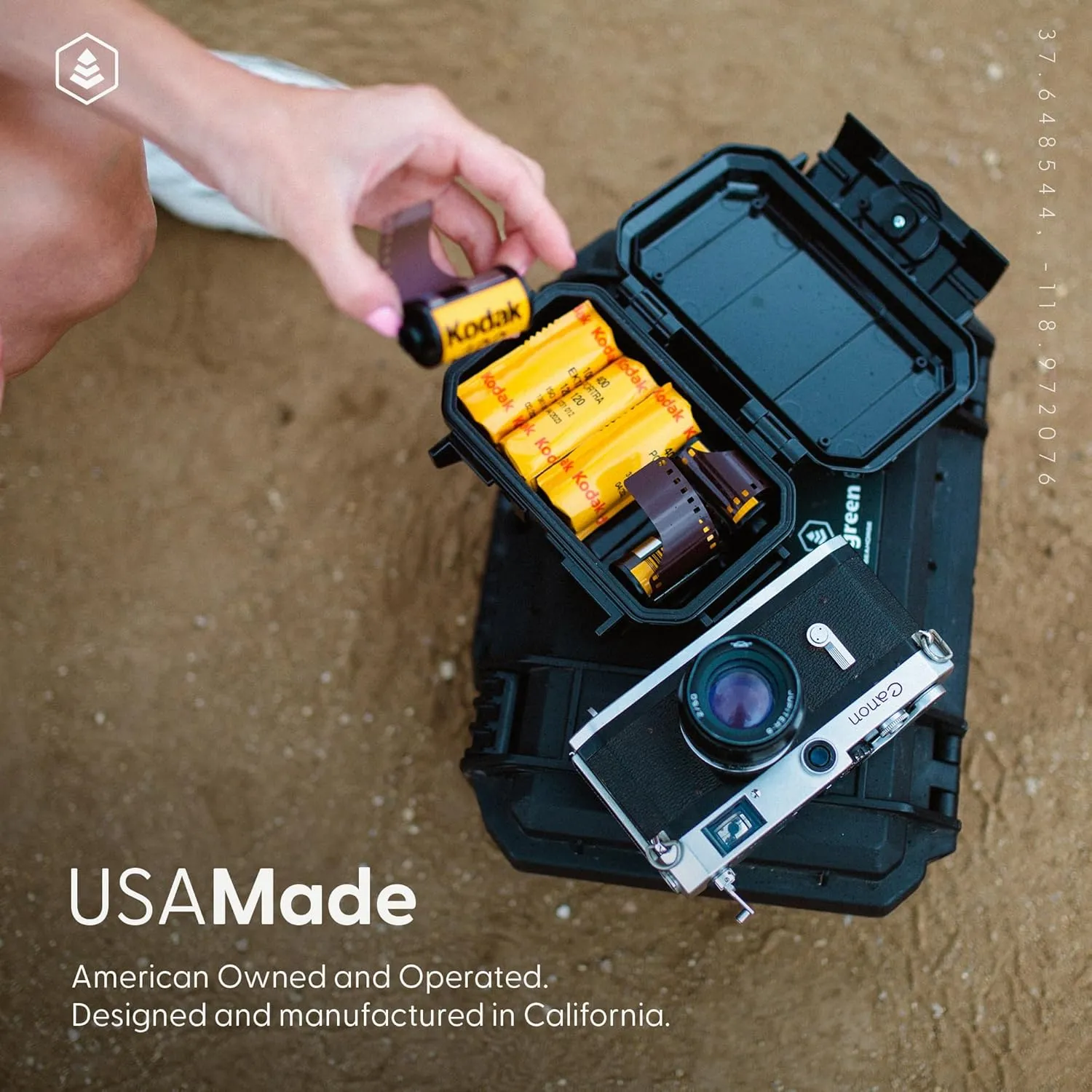 Evergreen 52 Waterproof Dry Box Protective Case - Travel Safe/Mil Spec/USA Made - for Cameras, Camping, Fishing, Hiking, Traveling, Water Sports, Knives, Survival (Black)