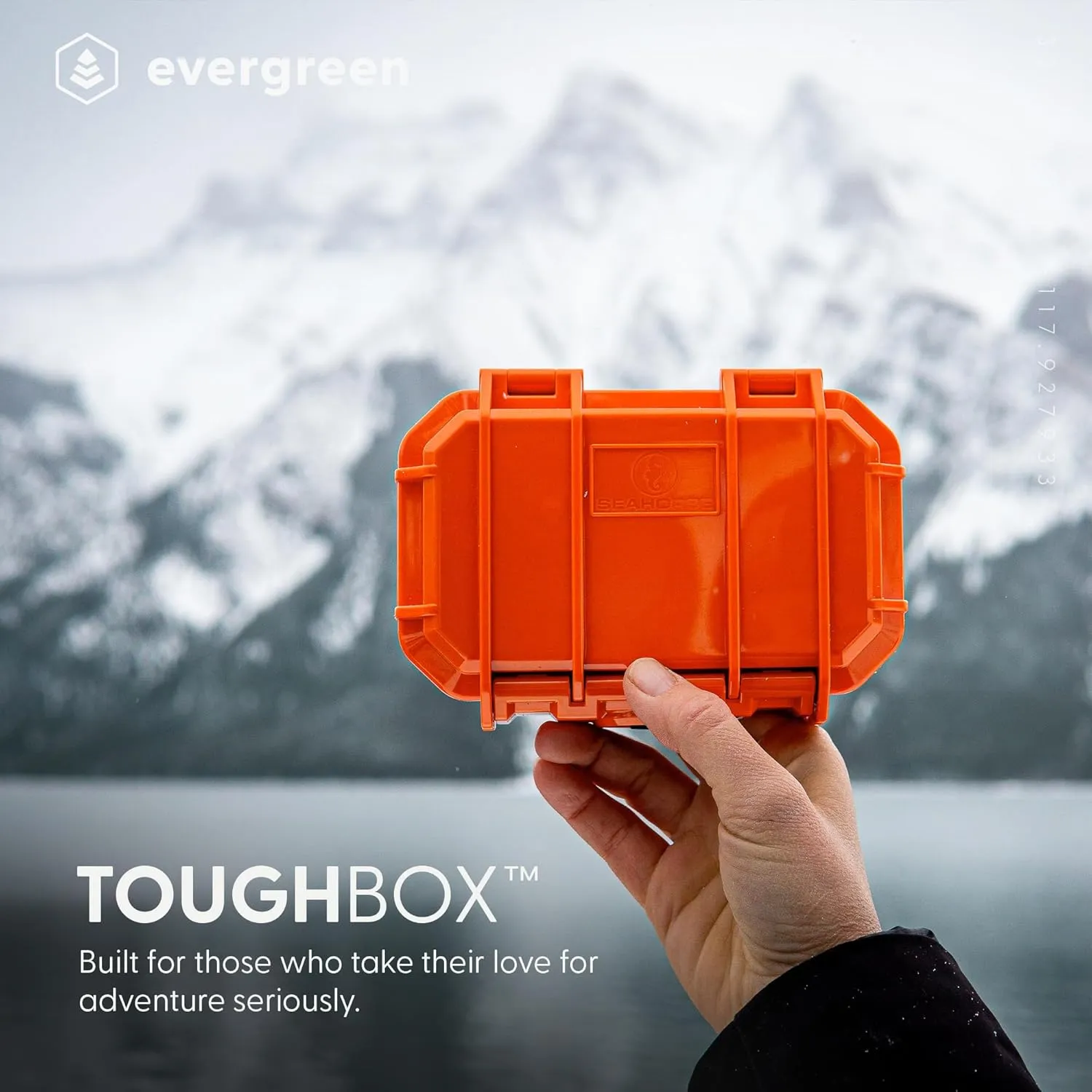 Evergreen 52 Waterproof Dry Box Protective Case - Travel Safe/Mil Spec/USA Made - for Cameras, Camping, Fishing, Hiking, Traveling, Water Sports, Knives, Survival (Black)