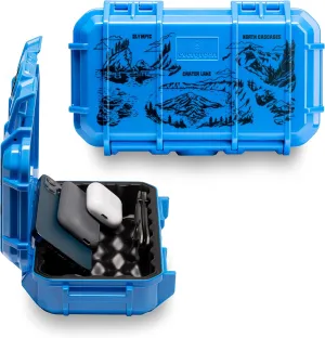 Evergreen X National Parks 56 EDC Dry Box Protective Case - National Parks Gift - for Phones, Camping, Travel, Adventure (Pacific NW, Olympic, Crater Lake, N. Cascade, Blue)