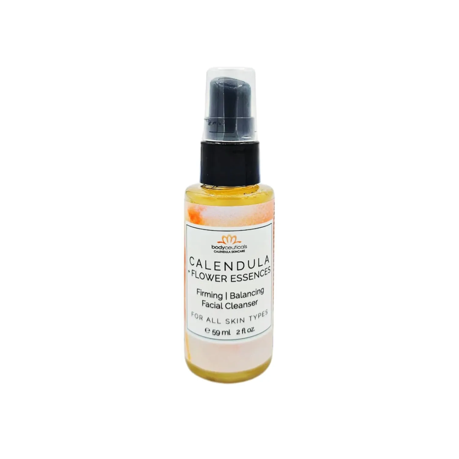 Facial Cleanser Calendula   Flower Essence Firming & Balancing - for All Skin Types - 2 oz Pump Bottle
