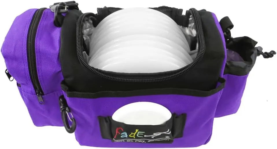 Fade Crunch Disc Golf Bag – Shoulder Strap Design with Insulated Lining for Dual Bag & Cooler Use – Great for Beginner & Intermediate Disc Golfers