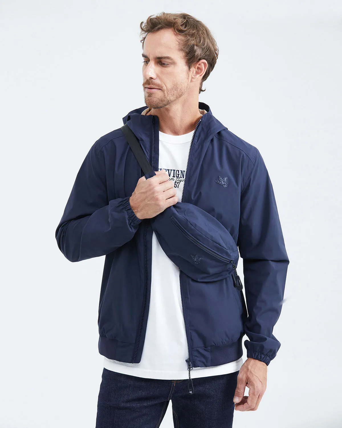 FANNY BAG JACKET IN BLUE