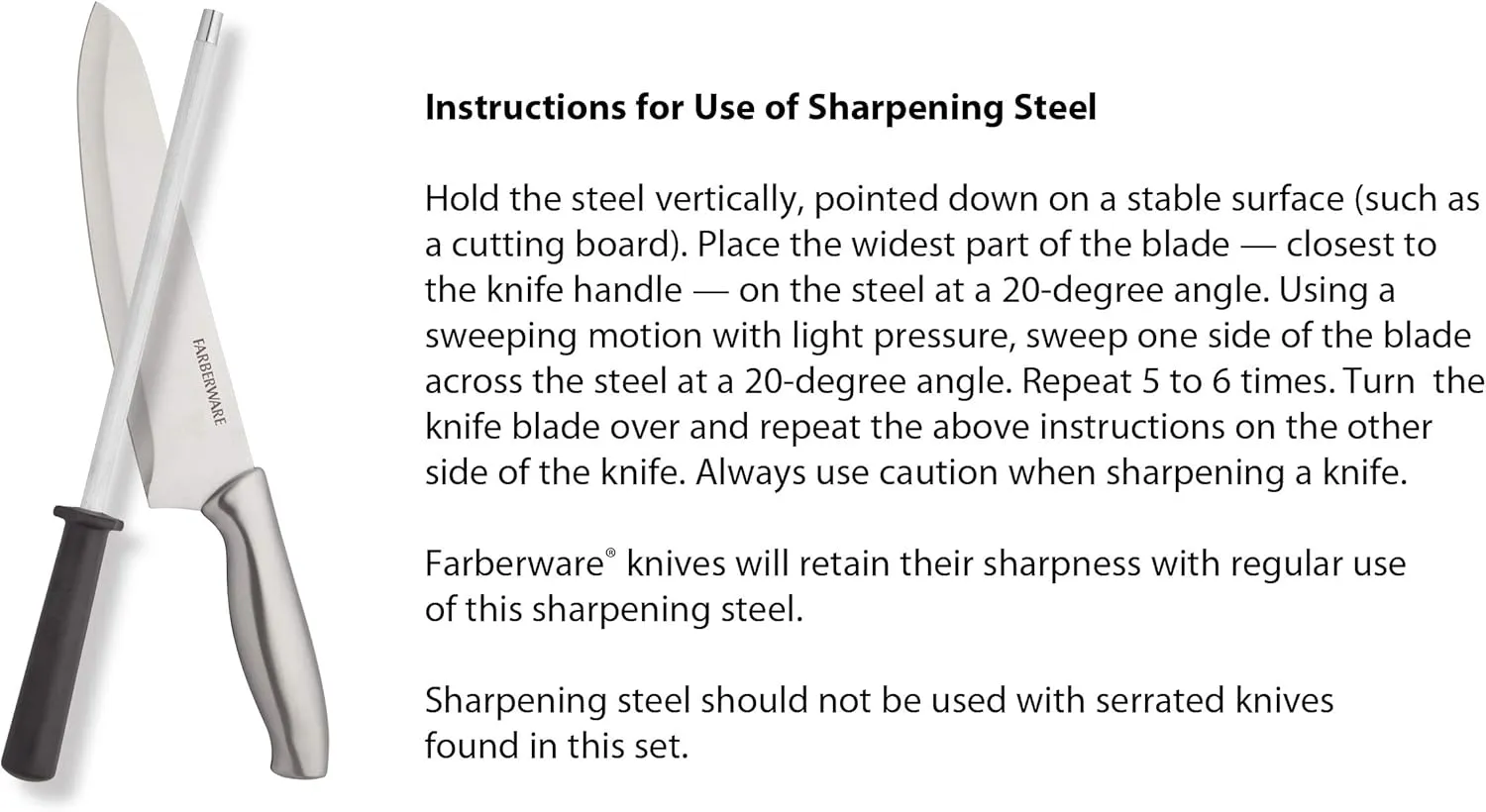 Farberware 15-Piece Stamped Stainless Steel Knife Block Set, High-Carbon Stainless Steel Kitchen Knife Set with Ergonomic Handles, Razor-Sharp Knives with Wood Block, 15-Piece Set, Bamboo