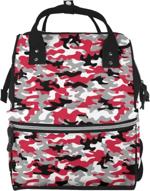 Fashion Diaper Bag Mummy Backpack Military Camo Nappy Bag Large Capacity Baby Care Bags For Mom Dad